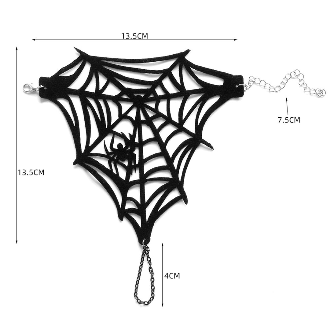 Spider Web Finger Chain Hollow Out Spider Decor Adjustable Gothic Hand Chain Halloween Party Carnival Easter Day Image 6