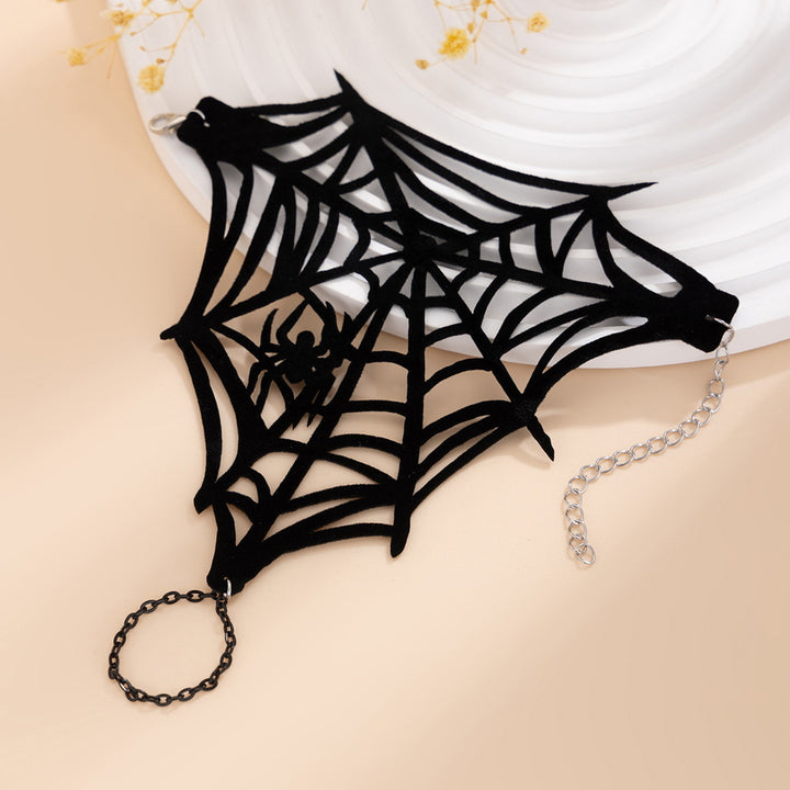 Spider Web Finger Chain Hollow Out Spider Decor Adjustable Gothic Hand Chain Halloween Party Carnival Easter Day Image 12