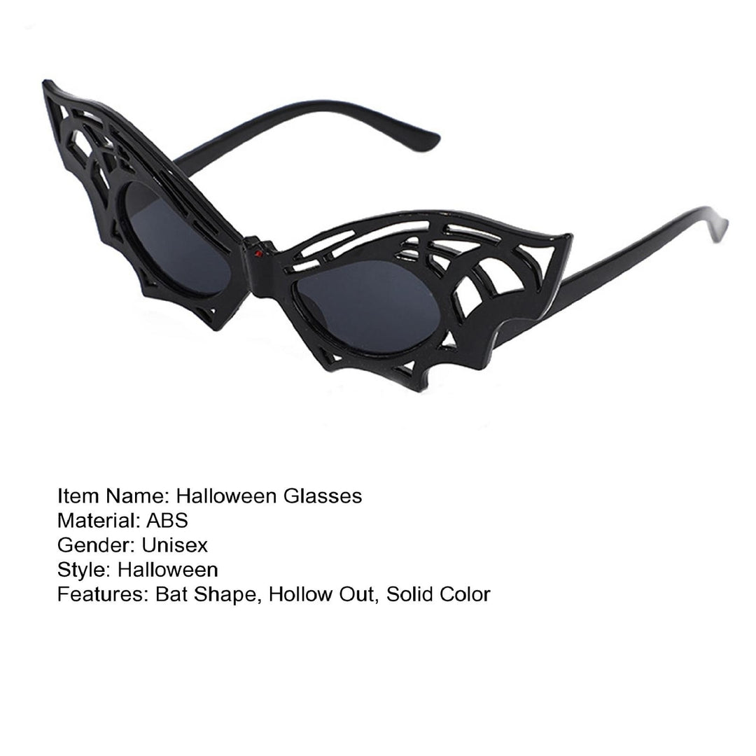 Halloween GlassesParty Retro Sunglasses Unisex Bat Shape Solid Color Eyeglasses Halloween Dance Eyewear Funny Shades Image 10