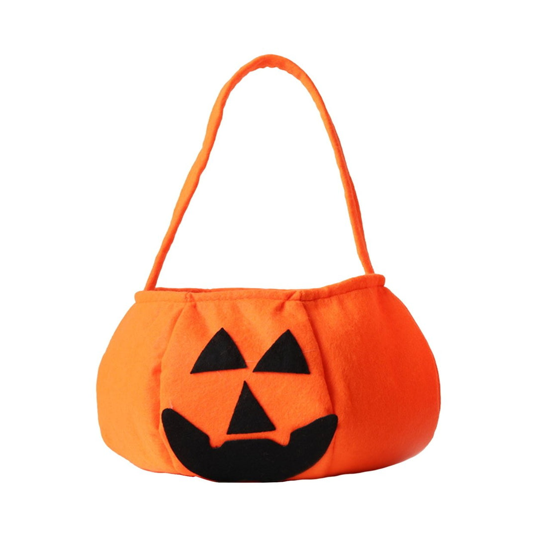 Children Halloween Costume Lace-up Cape Pumpkin Candy Handbag Cartoon Topper Hat Cosplay Performance Halloween Party Image 4