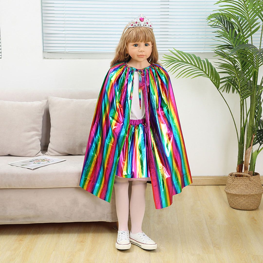 Rainbow Childrens Cloak Stand Out at Halloween Parties with This DIY Costume Cosplay Cloak Halloween Supply Image 8