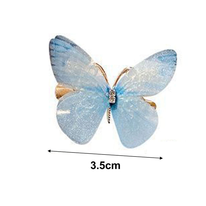 6Pcs Realistic Butterflies Hair Clips Shiny Wings Sweet Colors Perfect for Cosplay Halloween And Princess Style Image 9