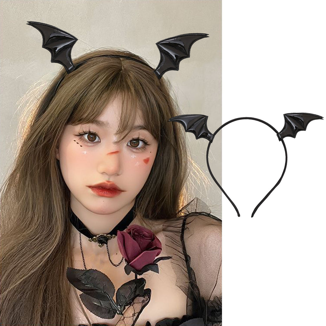 Cosplay Hair Hoop with Devil Wing Ultralight Elastic Novelty Dress-up Halloween Headband Hair Accessories Image 7