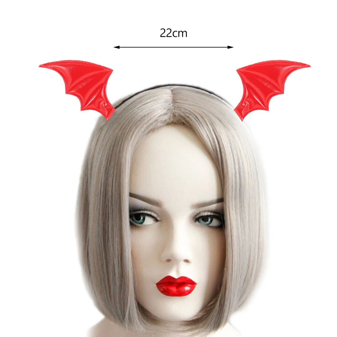 Cosplay Hair Hoop with Devil Wing Ultralight Elastic Novelty Dress-up Halloween Headband Hair Accessories Image 9