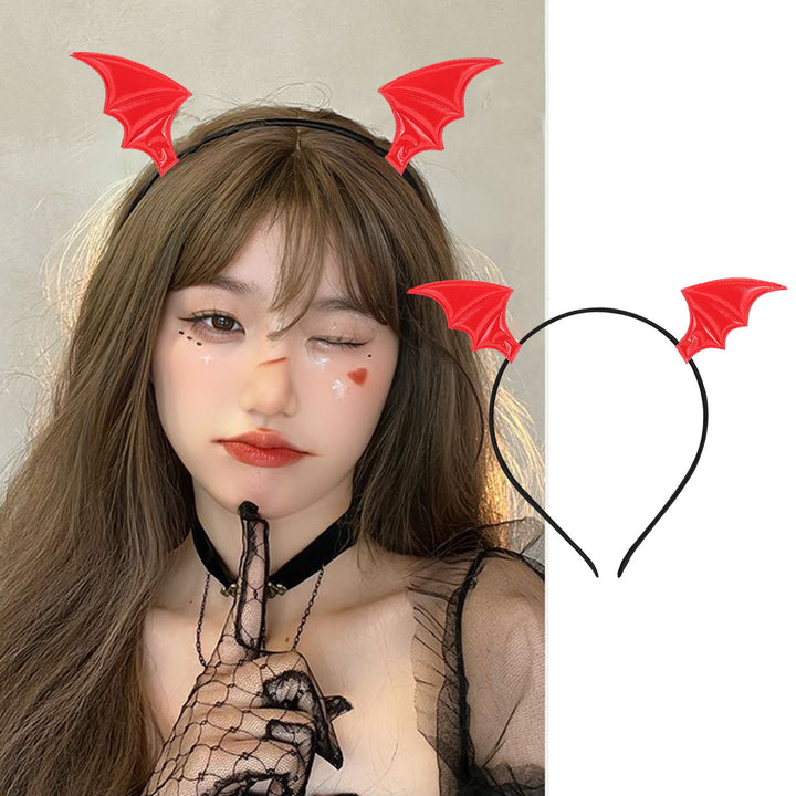 Cosplay Hair Hoop with Devil Wing Ultralight Elastic Novelty Dress-up Halloween Headband Hair Accessories Image 11