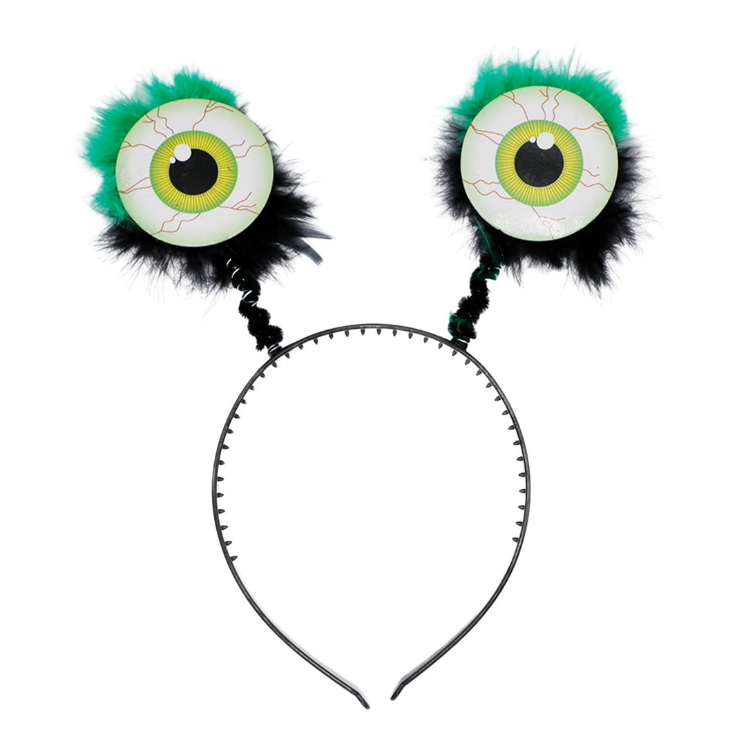 Halloween Scary Eyeball Headband with Big Plush Shapes Exaggerated Decorative Hair Hoop Party Accessories Image 3