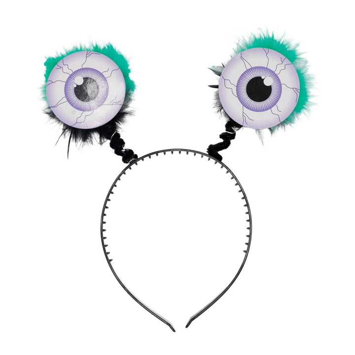 Halloween Scary Eyeball Headband with Big Plush Shapes Exaggerated Decorative Hair Hoop Party Accessories Image 4