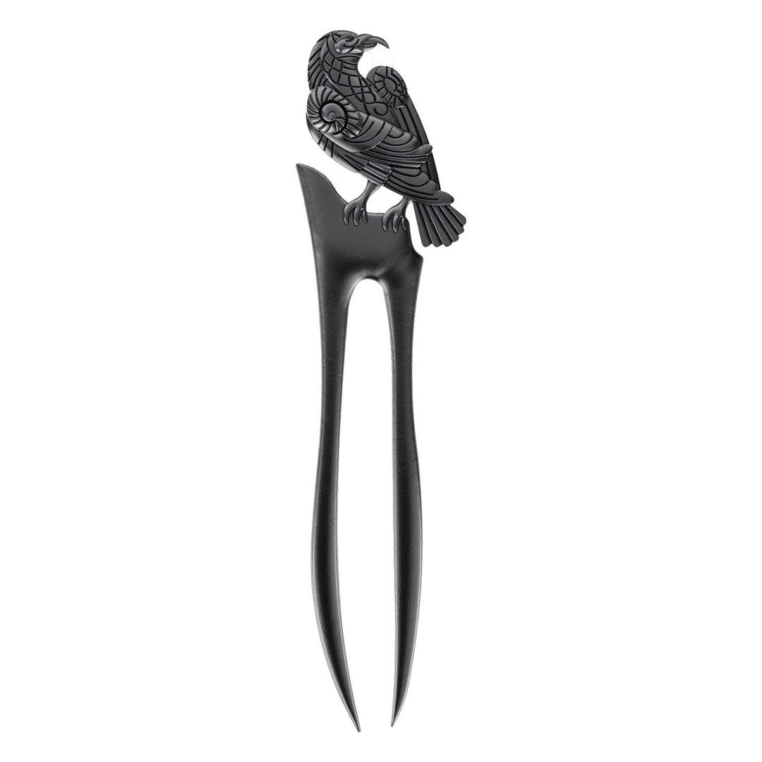 Gothic Hair Claw Women Girl Retro Bat Bird Shape Hair Sticks Hair Pin Durable Black Crow Hairpin Halloween Hair Image 3