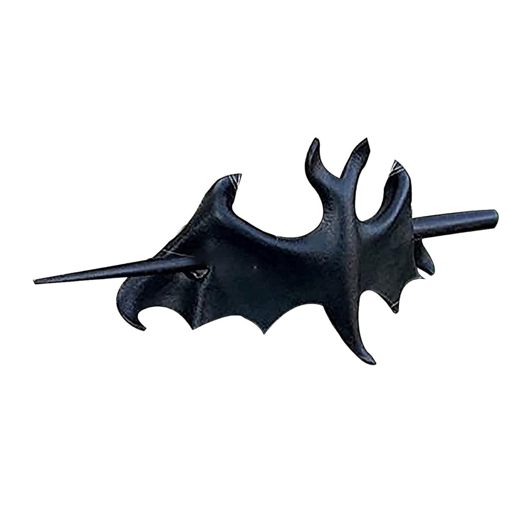 Gothic Hair Claw Women Girl Retro Bat Bird Shape Hair Sticks Hair Pin Durable Black Crow Hairpin Halloween Hair Image 1