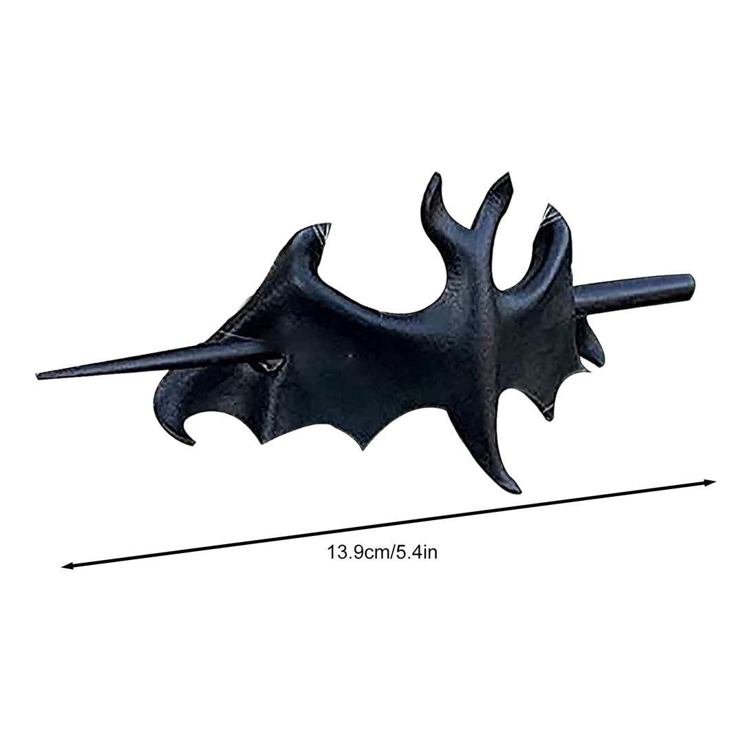 Gothic Hair Claw Women Girl Retro Bat Bird Shape Hair Sticks Hair Pin Durable Black Crow Hairpin Halloween Hair Image 8