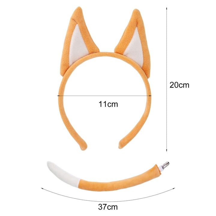 1/2 Pcs/Set Dog Costume Props Animal Ears Decor Hair Hoop Tail Set Birthday Party Cosplay Dress Up Accessories Image 12