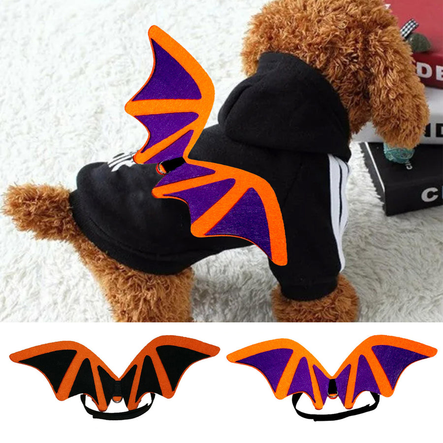 Pet Bat Wing Costume Fine Workmanship Eye-catching Halloween Bat Wing Transform Costume Pet Supplies Image 1