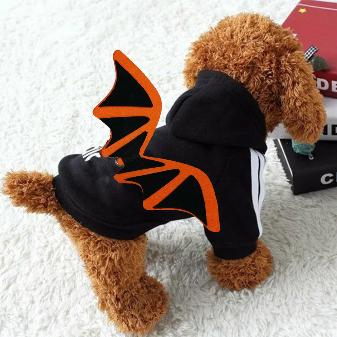 Pet Bat Wing Costume Fine Workmanship Eye-catching Halloween Bat Wing Transform Costume Pet Supplies Image 4