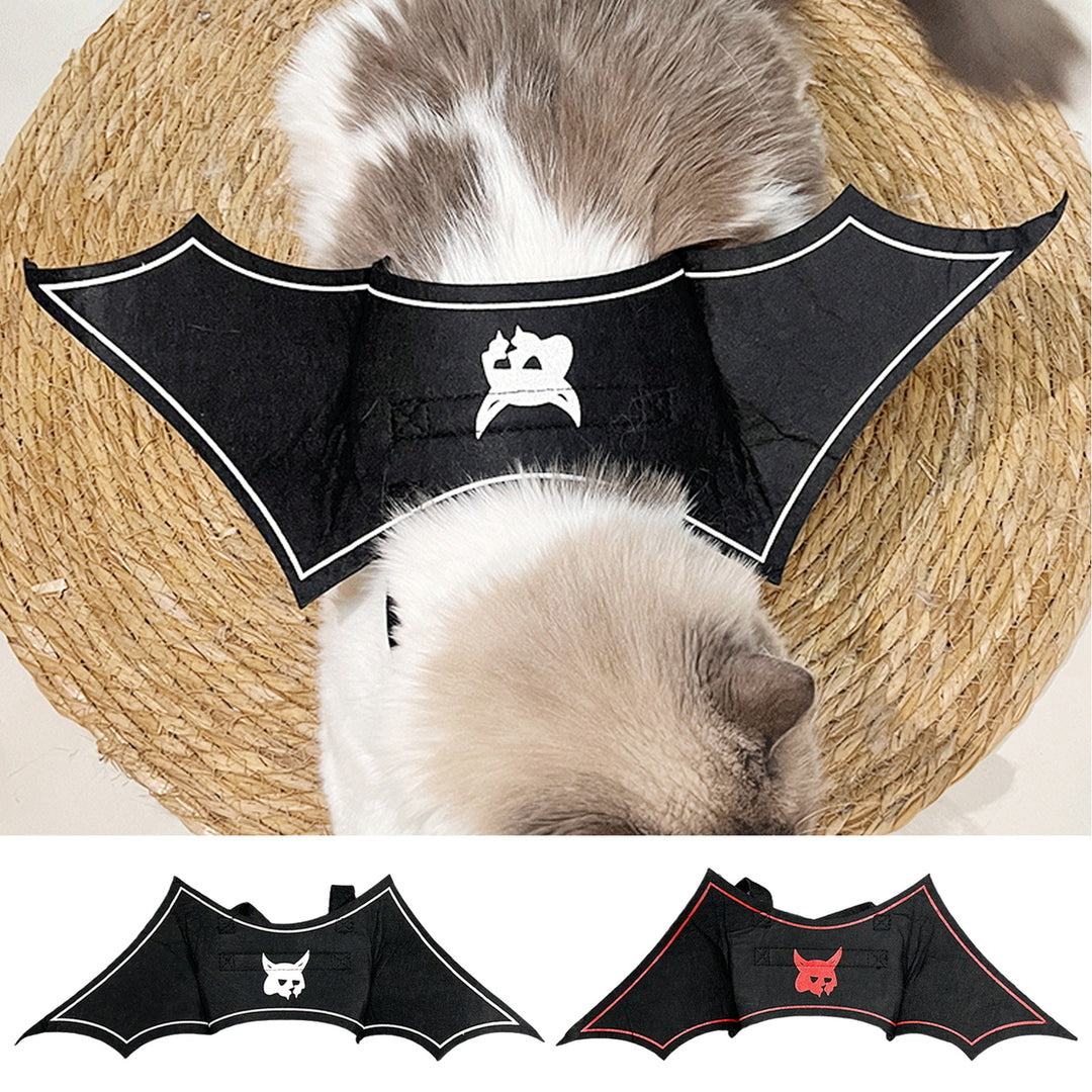 Halloween Pet Bat Wings Costume Adjustable Pet Felt Harness Clothes Halloween Cosplay Party Dress Up Accessory for Cats Image 1