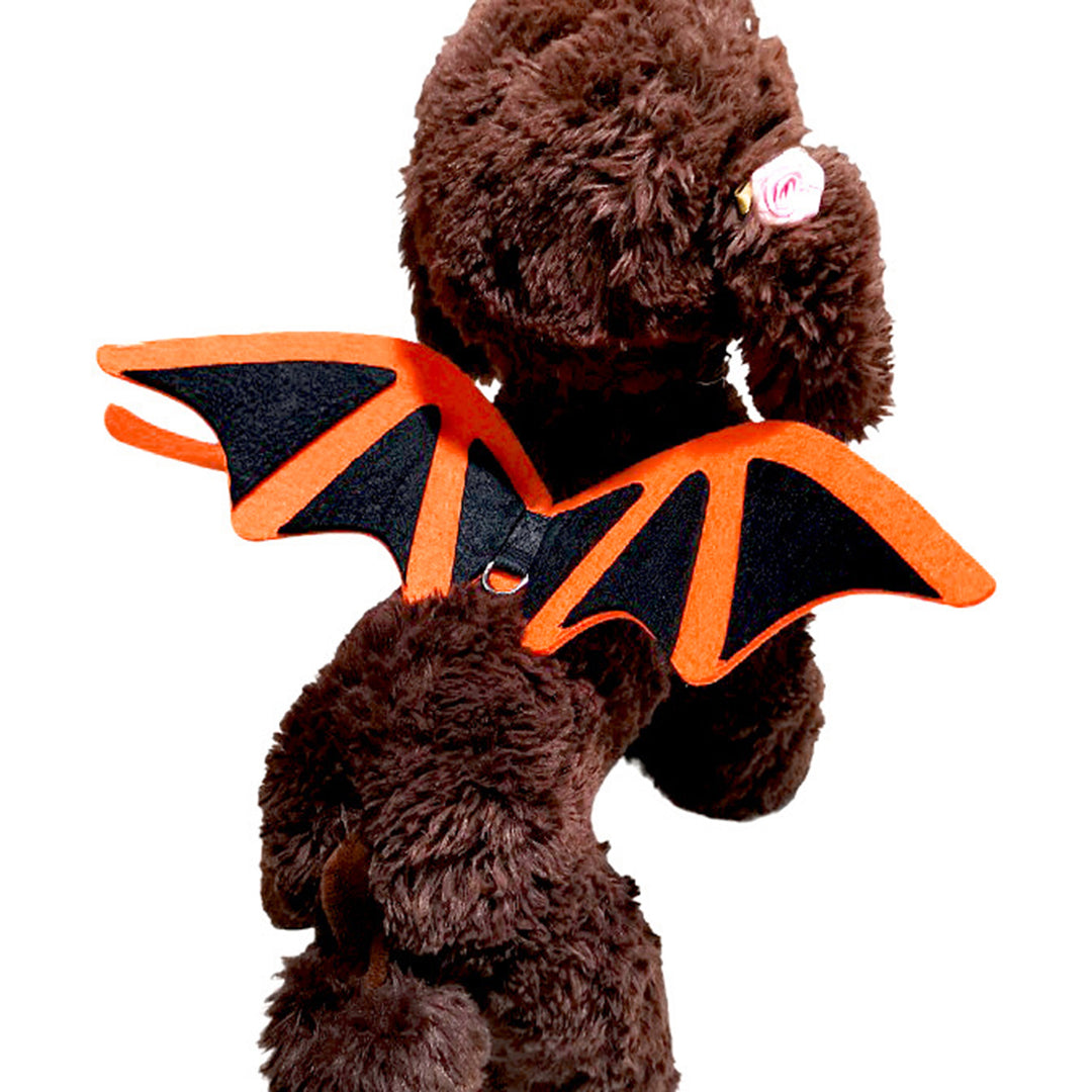 Pet Bat Wing Costume Fine Workmanship Eye-catching Halloween Bat Wing Transform Costume Pet Supplies Image 10