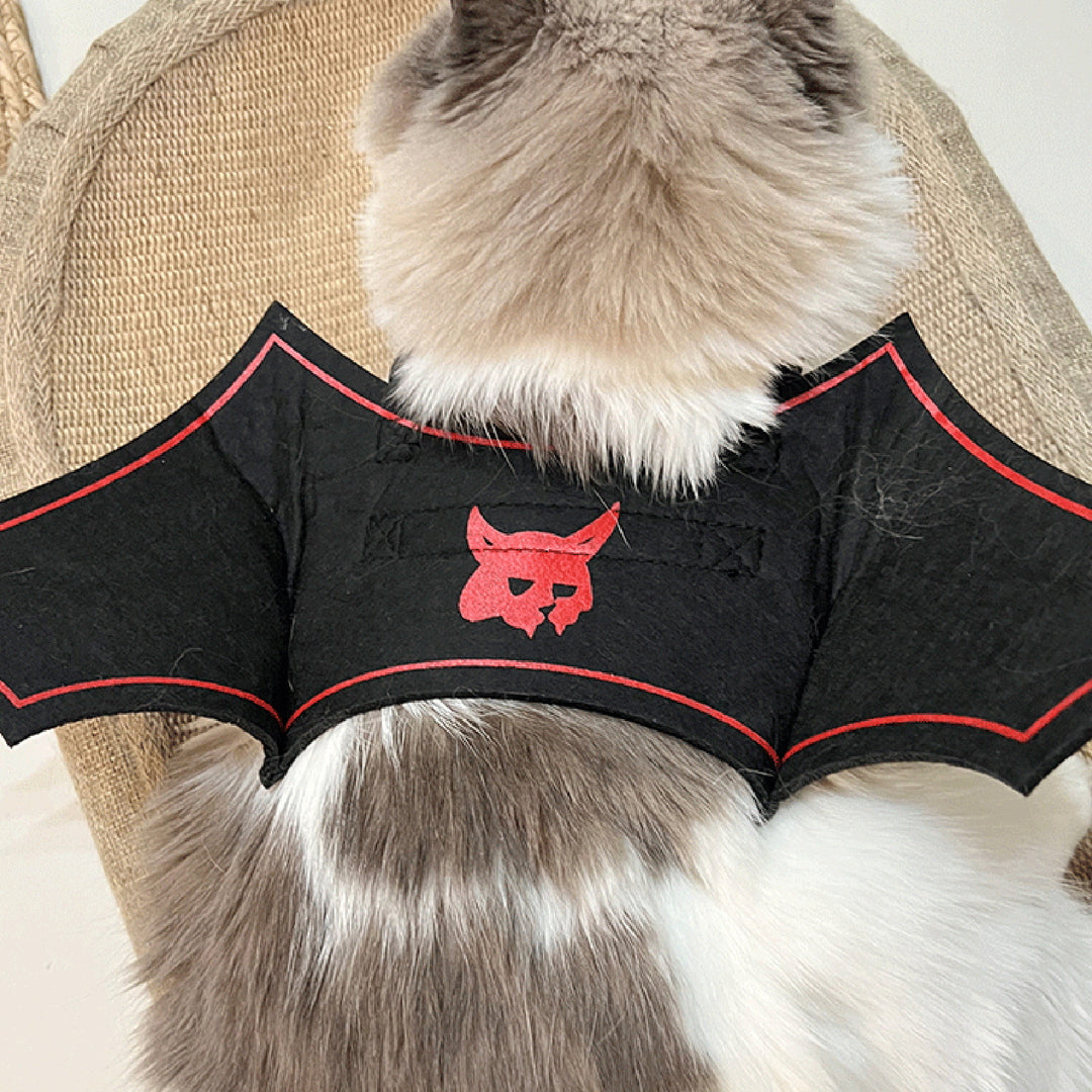 Halloween Pet Bat Wings Costume Adjustable Pet Felt Harness Clothes Halloween Cosplay Party Dress Up Accessory for Cats Image 6