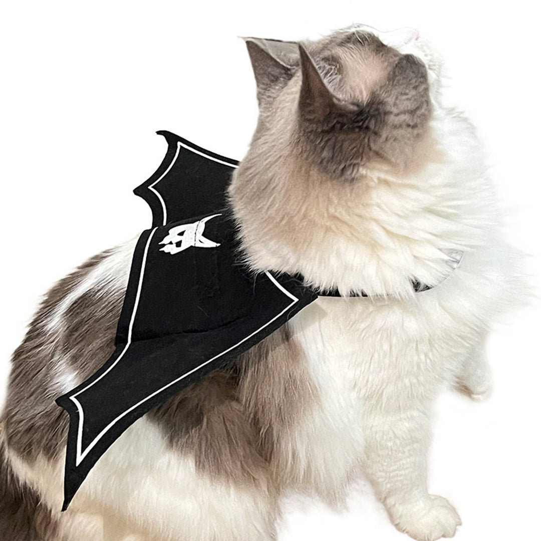 Halloween Pet Bat Wings Costume Adjustable Pet Felt Harness Clothes Halloween Cosplay Party Dress Up Accessory for Cats Image 8