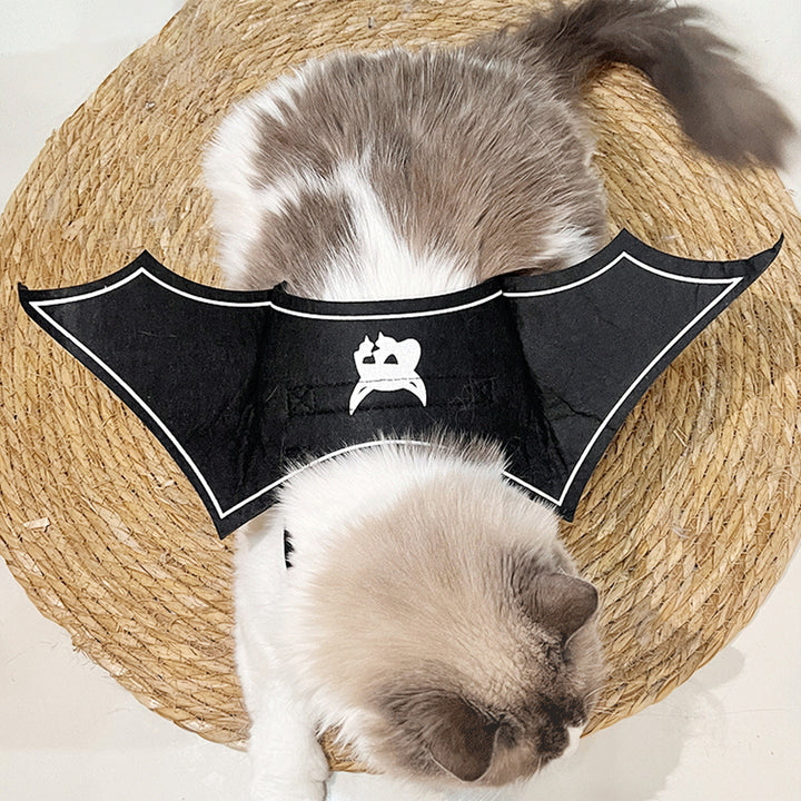 Halloween Pet Bat Wings Costume Adjustable Pet Felt Harness Clothes Halloween Cosplay Party Dress Up Accessory for Cats Image 12