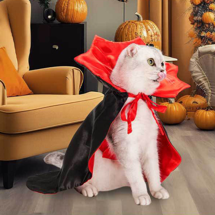 Pet Halloween Cape for Small Medium Dogs Cats Funny Cat Cloak Festive Dress-up Costume Pet Outfit for Halloween Cosplay Image 6