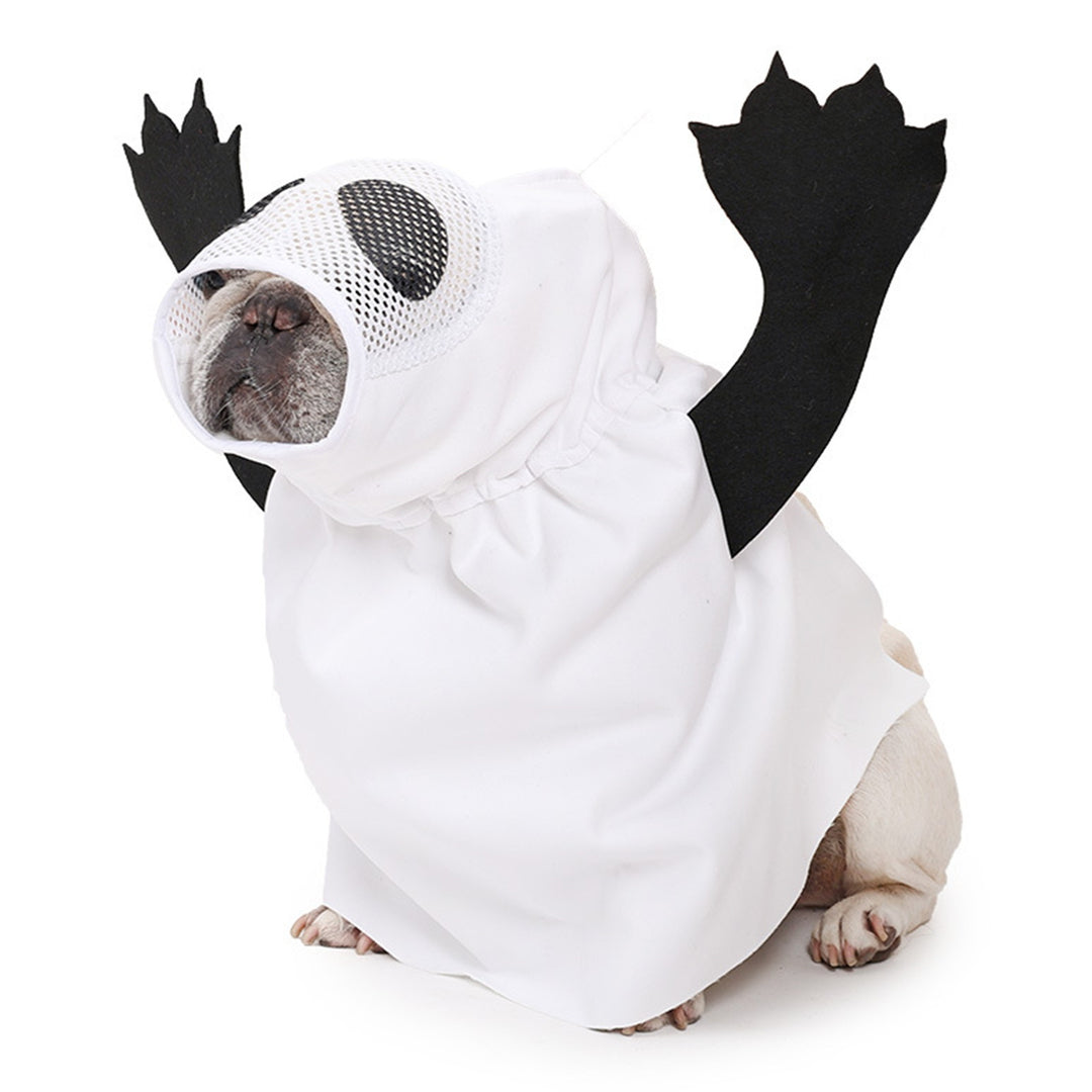 Halloween Dog Ghost Costume Pet Dress Up As A Ghost Outfit for Small Medium Large Dogs Halloween Cosplay Party Dog Image 11