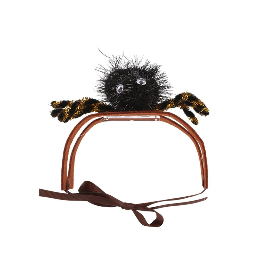 Halloween Pet Headwear Adjustable Spider Hairband Party Hair Hoop Accessory Pet Dress-up Costume Prop for Cats/Dogs Image 2