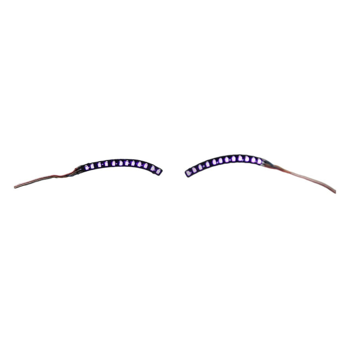 LED Eyelashes Charming Unique Light-up Eyeliner Halloween Shining Eyelid Tape for Parties Nightclubs Bar Image 1