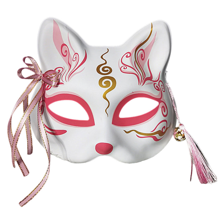 Anime Fox Masque Japanese Style Unique Handmade Design Face Masque for Halloween Masquerade Parties Image 10