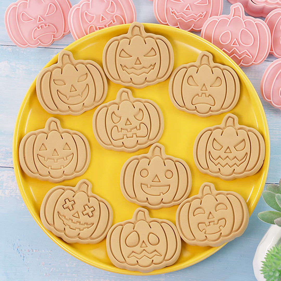 10Pcs Biscuit Mold Halloween Ghost Shaped Cookie Cutters Chocolate Fondant Baking Mold for Home Kitchen Image 6