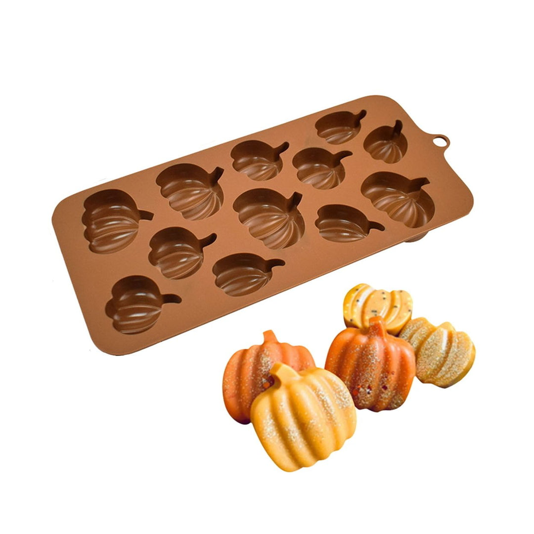 Dessert Baking Mold Food Grade Heat-Resistant Silicone Halloween Pumpkin Ghost Shape Chocolate Candy Cookie Mold Image 9