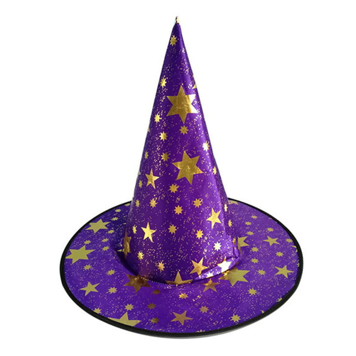 Halloween Cape Fine Workmanship Cosplay Costume Dress Up Star Pattern Hat for Halloween Christmas Parties Image 3