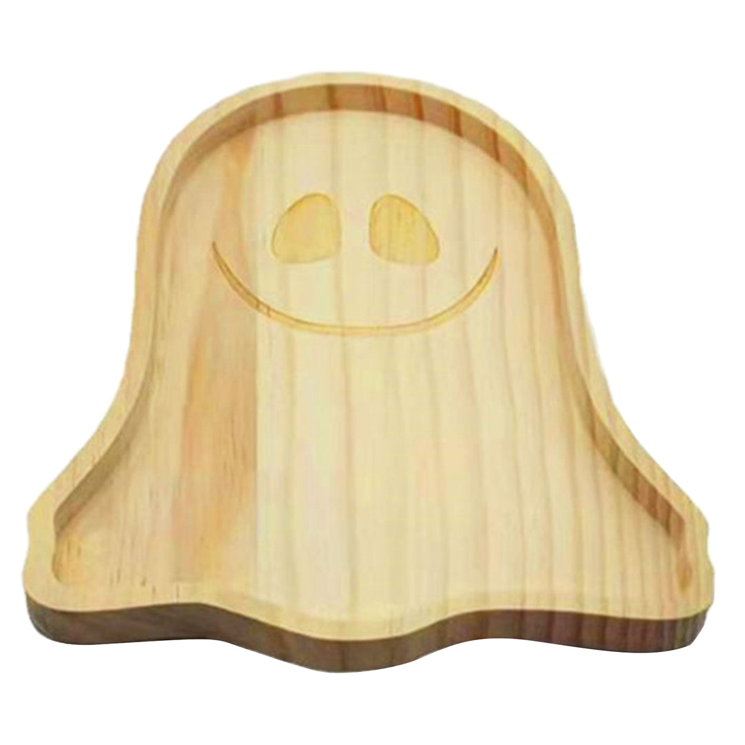 Halloween Pumpkin Ghost Wood Plate Cheese Bread Charcuterie Meat Cheese Appetizer Food Serving Dinner Dish Tray Kitchen Image 9