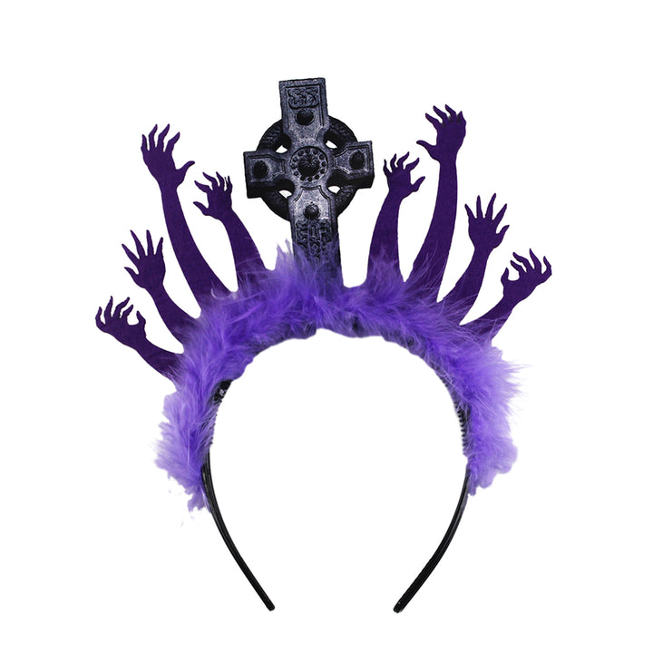 Halloween Tombstone Zombie Hand Headband Anti-slip Reusable Cosplay Costume Party Holiday Decoration Hairband Hair Image 1