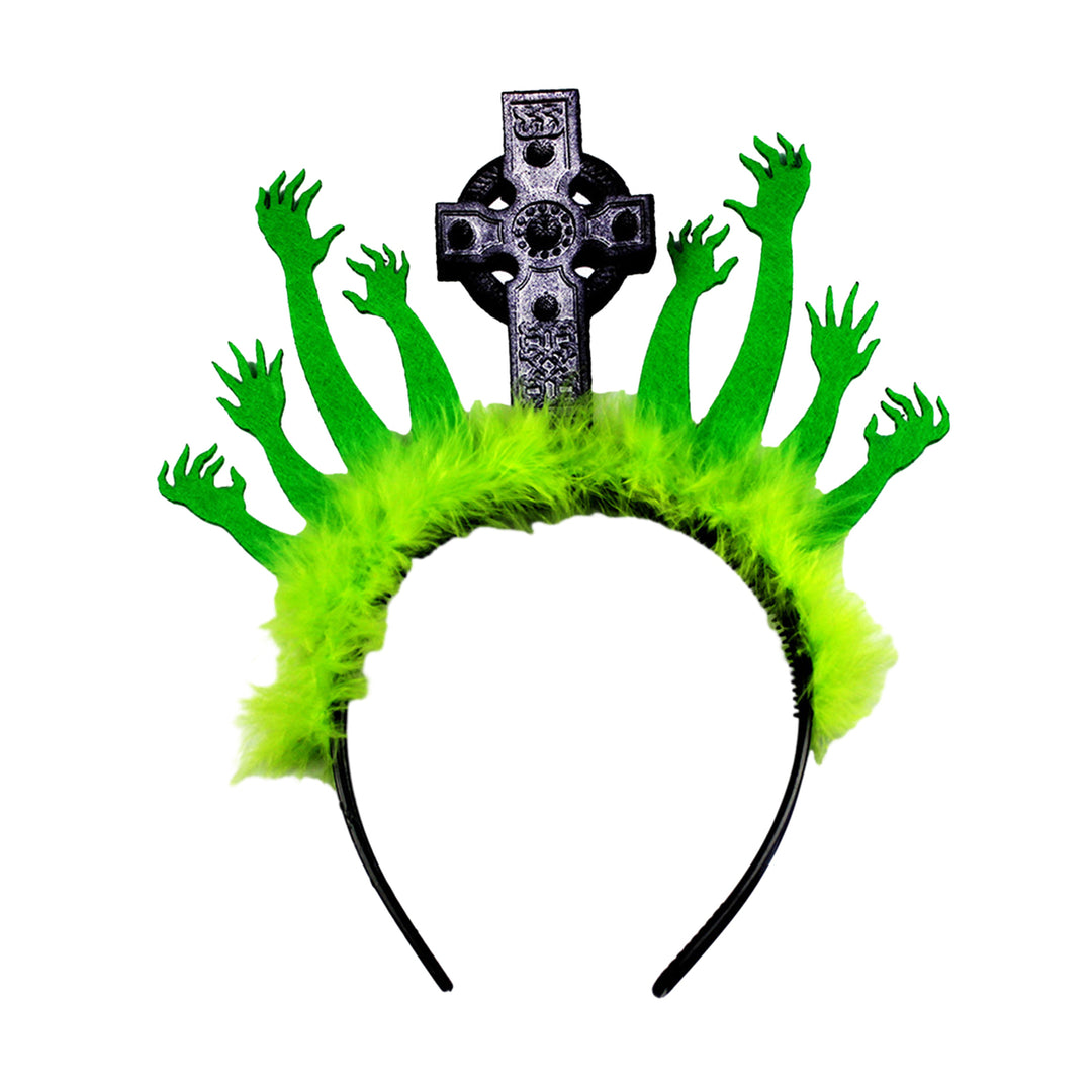 Halloween Tombstone Zombie Hand Headband Anti-slip Reusable Cosplay Costume Party Holiday Decoration Hairband Hair Image 3