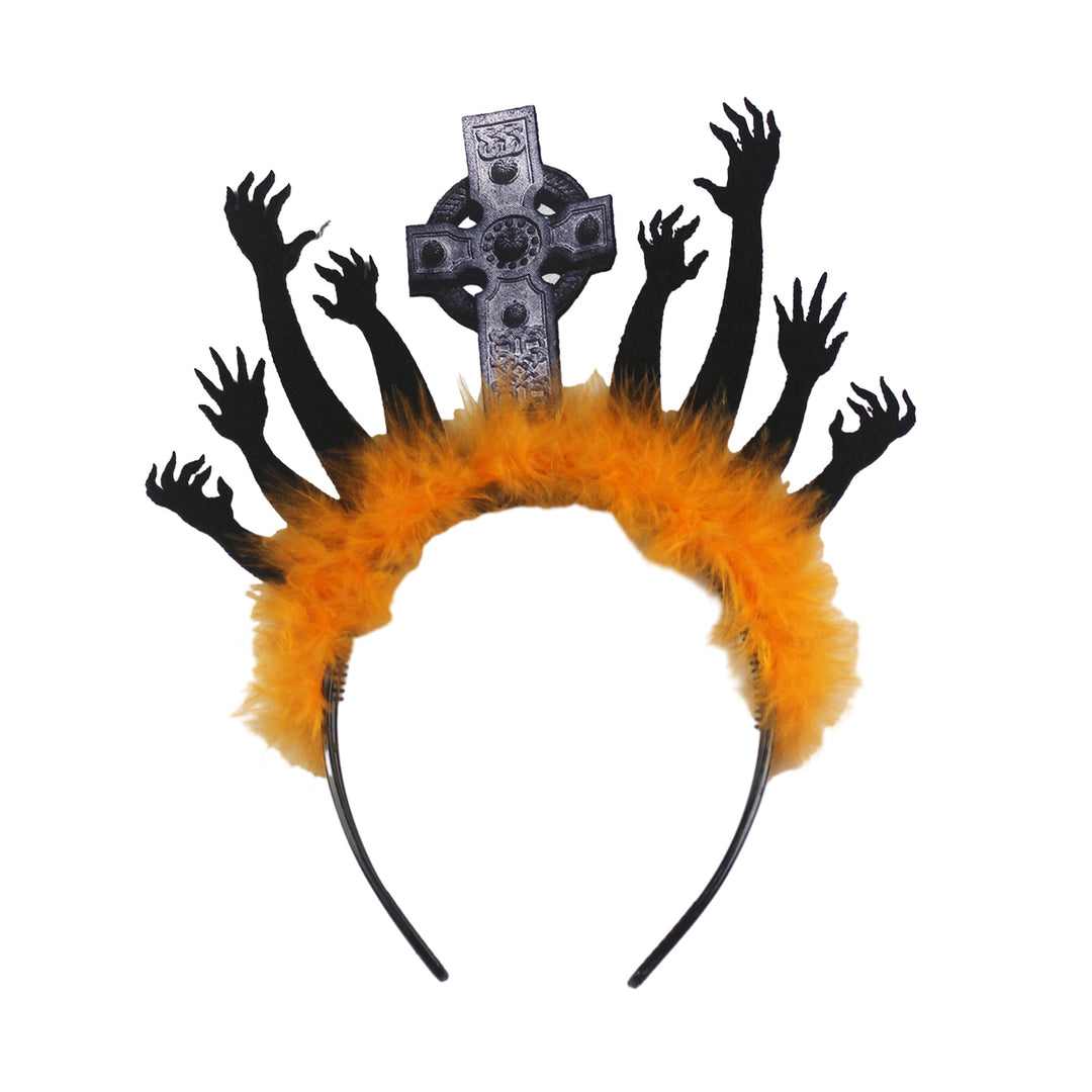 Halloween Tombstone Zombie Hand Headband Anti-slip Reusable Cosplay Costume Party Holiday Decoration Hairband Hair Image 4