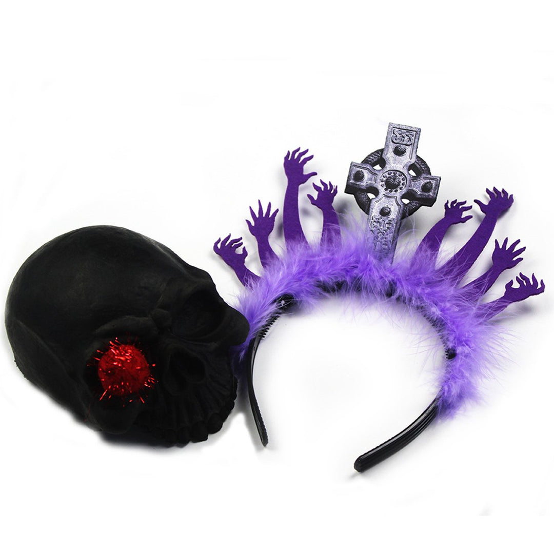 Halloween Tombstone Zombie Hand Headband Anti-slip Reusable Cosplay Costume Party Holiday Decoration Hairband Hair Image 9