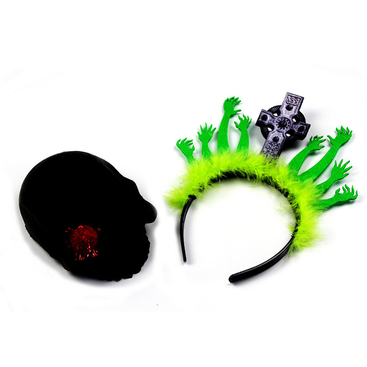 Halloween Tombstone Zombie Hand Headband Anti-slip Reusable Cosplay Costume Party Holiday Decoration Hairband Hair Image 11