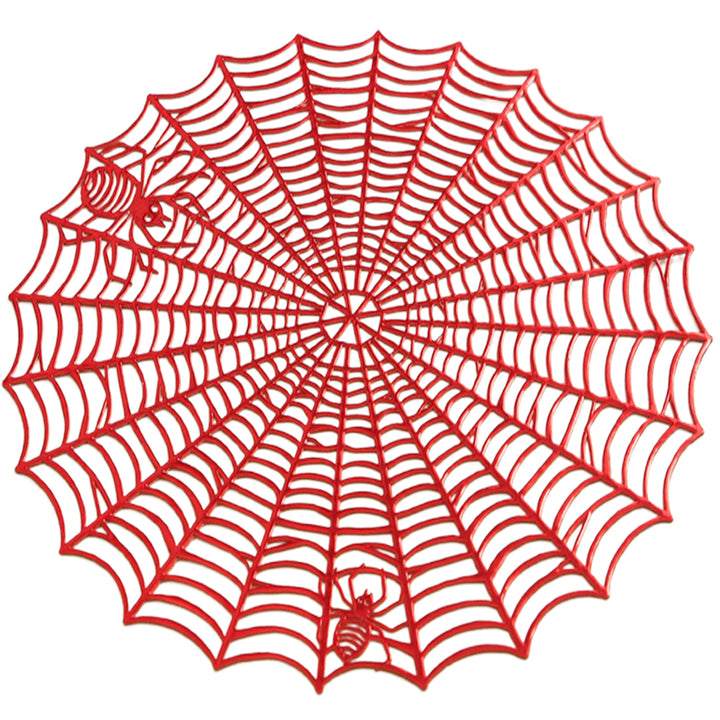 Placemat Spider Web Shape Table Mat Easy to Clean Heat Resistant Table Placemat for Home Image 2