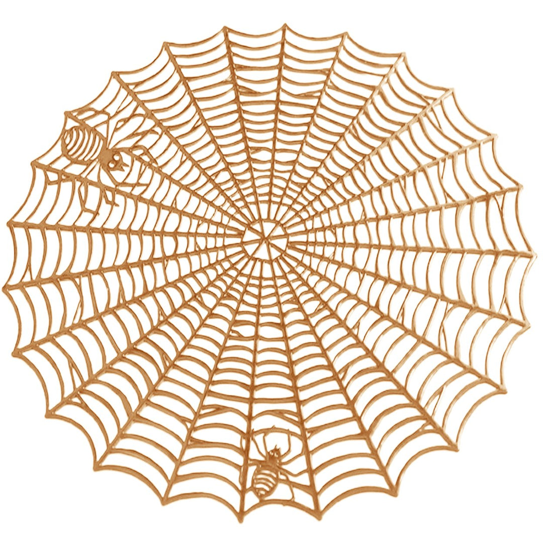 Placemat Spider Web Shape Table Mat Easy to Clean Heat Resistant Table Placemat for Home Image 1