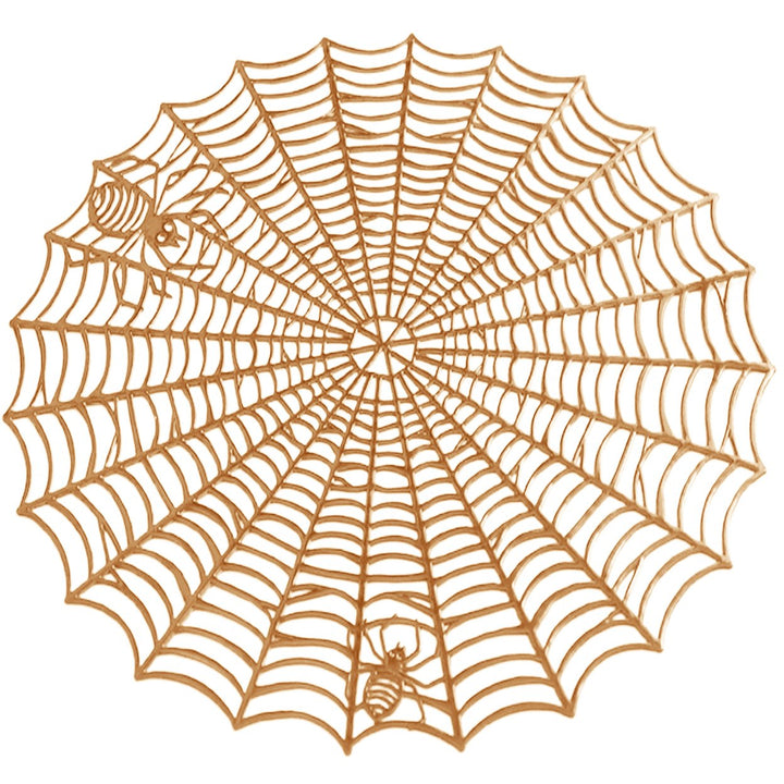 Placemat Spider Web Shape Table Mat Easy to Clean Heat Resistant Table Placemat for Home Image 1