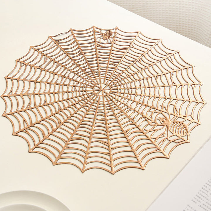 Placemat Spider Web Shape Table Mat Easy to Clean Heat Resistant Table Placemat for Home Image 7