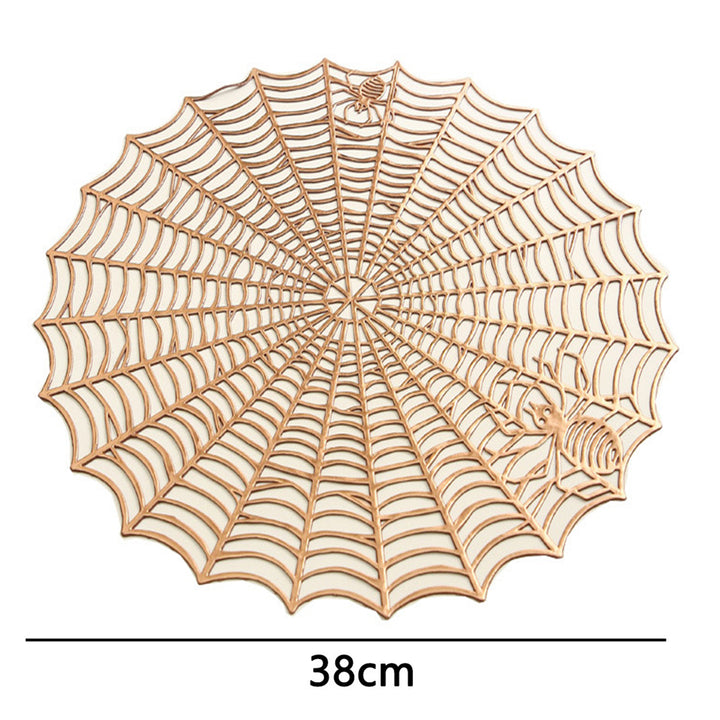 Placemat Spider Web Shape Table Mat Easy to Clean Heat Resistant Table Placemat for Home Image 8