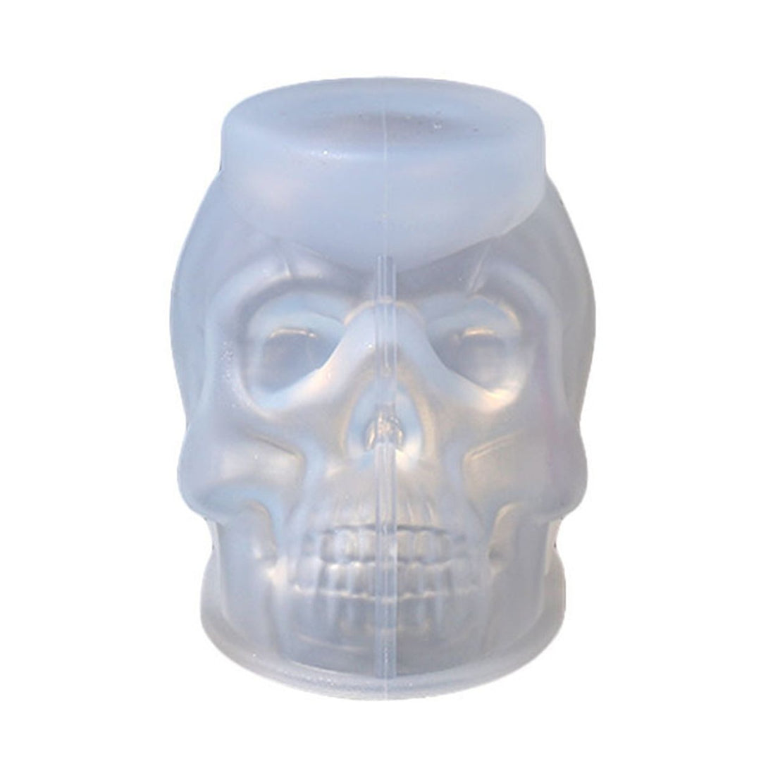 Halloween 3D Skull Resin Mold DIY Craft Epoxy Clay Candle Wax Resin Casting Silicone Scar Skull Decoration Silicone Mold Image 1