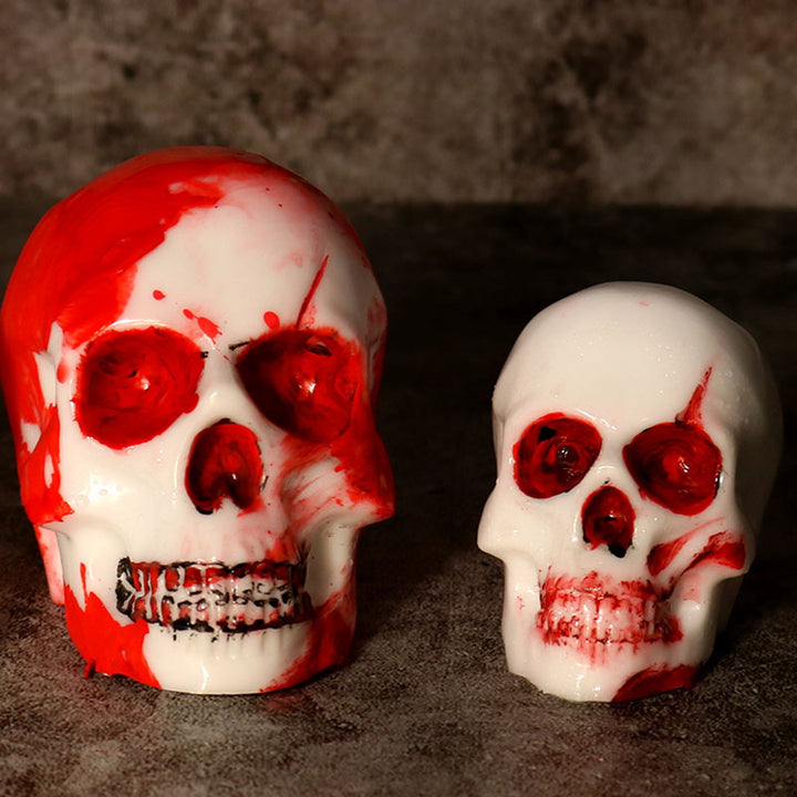 Halloween 3D Skull Resin Mold DIY Craft Epoxy Clay Candle Wax Resin Casting Silicone Scar Skull Decoration Silicone Mold Image 8