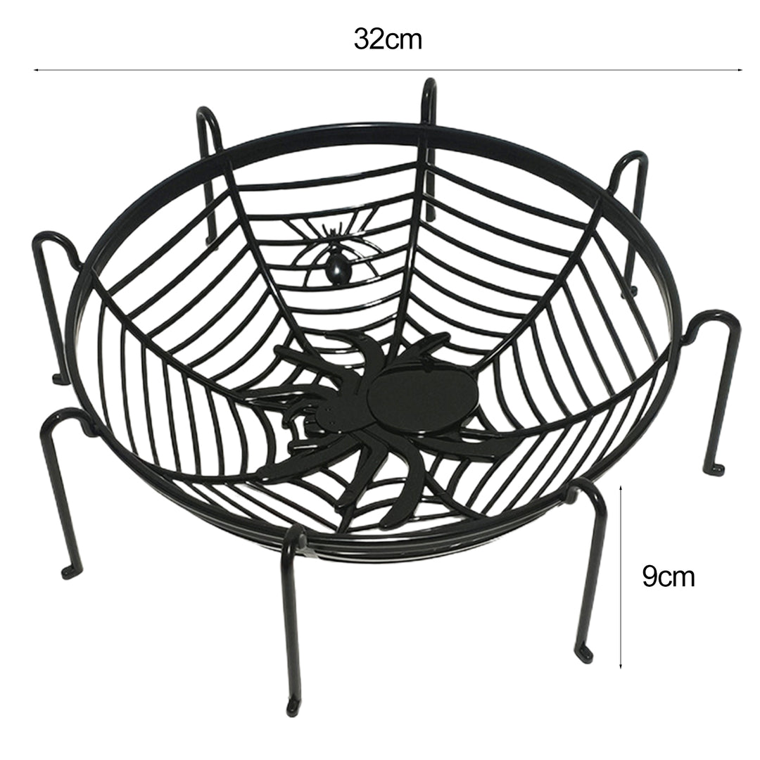 2Pcs Spider Web Candy Baskets Fruit Plates Large Capacity Bright Color Not Easily Deformed Halloween Party Plates Image 11