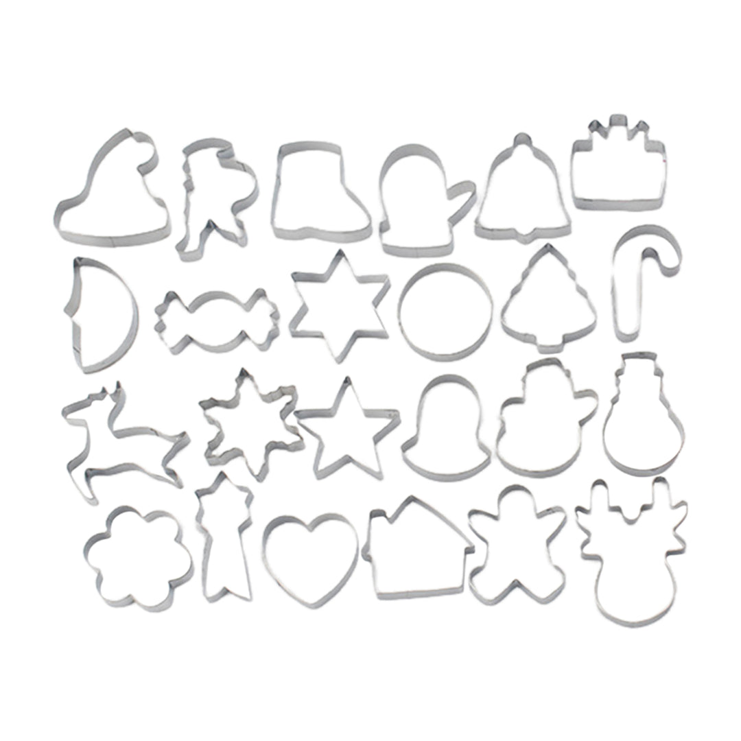 12/24 Pcs Halloween Cookie Cutter Set Stainless Steel Cookie Cutter Easy Release Baking Mold for Cakes Biscuits Image 7