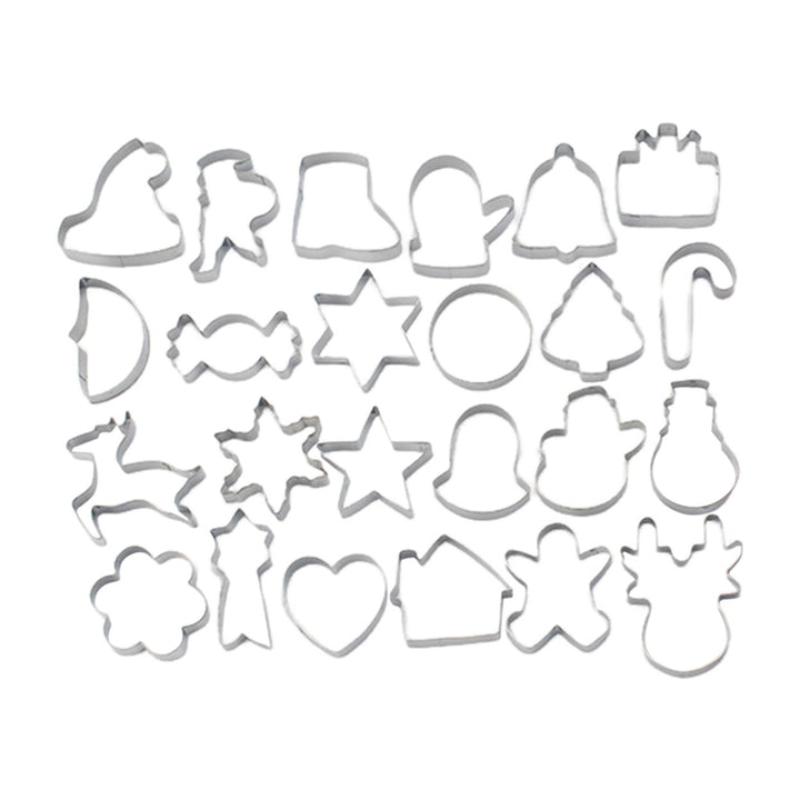 12/24 Pcs Halloween Cookie Cutter Set Stainless Steel Cookie Cutter Easy Release Baking Mold for Cakes Biscuits Image 1