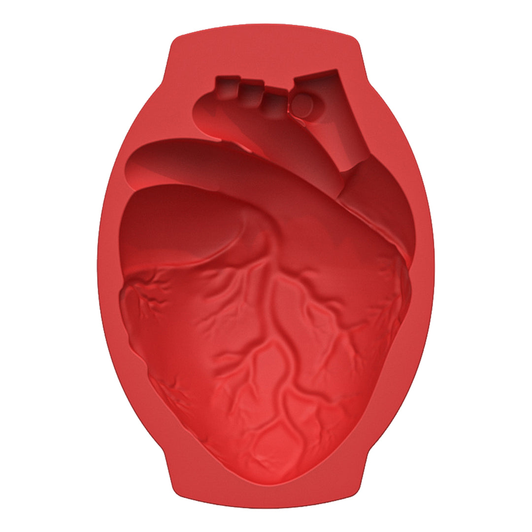 Halloween Silicone Cake Mold Realistic Human Heart Shape Reusable Easy to Clean DIY Baking Tools for Cookies Chocolates Image 3