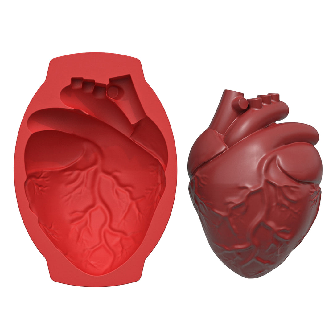 Halloween Silicone Cake Mold Realistic Human Heart Shape Reusable Easy to Clean DIY Baking Tools for Cookies Chocolates Image 12