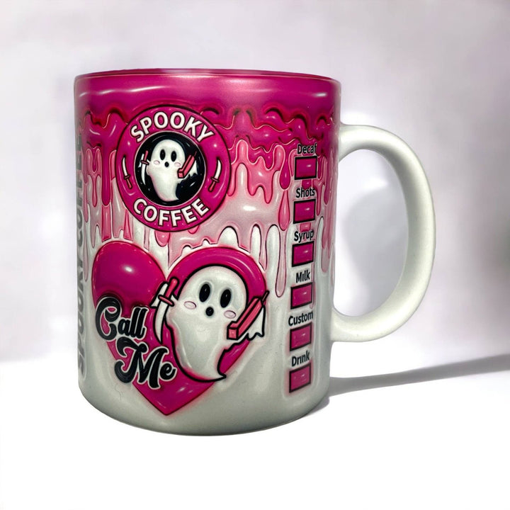 Ghost Coffee Cup Halloween Ceramic Mug 300ml Tea Cup Lightweight Handle Sturdy Reusable Drinking Mug for Halloween Image 7