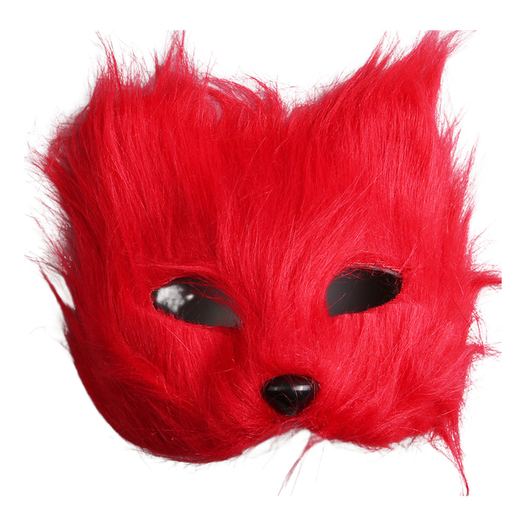 Halloween Fox Face Cushion Cosplay Party Tail Accessory faux Fox Gloves Animal Performance Costume for Masquerade Image 4